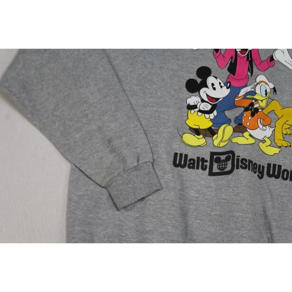 Walt Disney World Gray Adult Sweatshirt Mickey Mouse 2012 Crew New Size XL